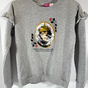 Disney Princess Gray Sweatshirt with Pink Label